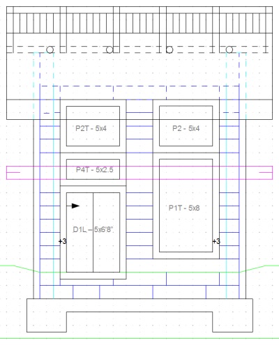 Evaluation shed south elevation