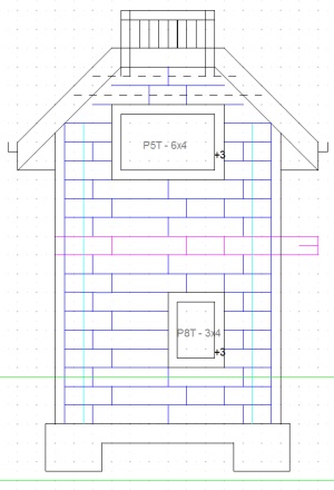 Evaluation shed west elevation