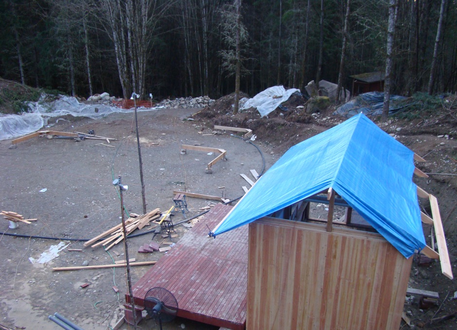 Shed tarp roof