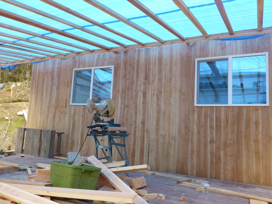 Shed porch underside