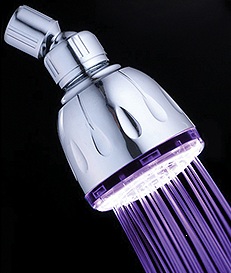 Shower head LED purple