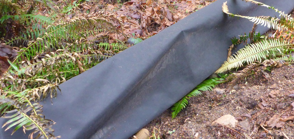 Silt Fence Covered In Cloth