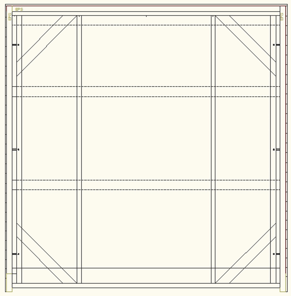 Simple Shed Drawing Door End