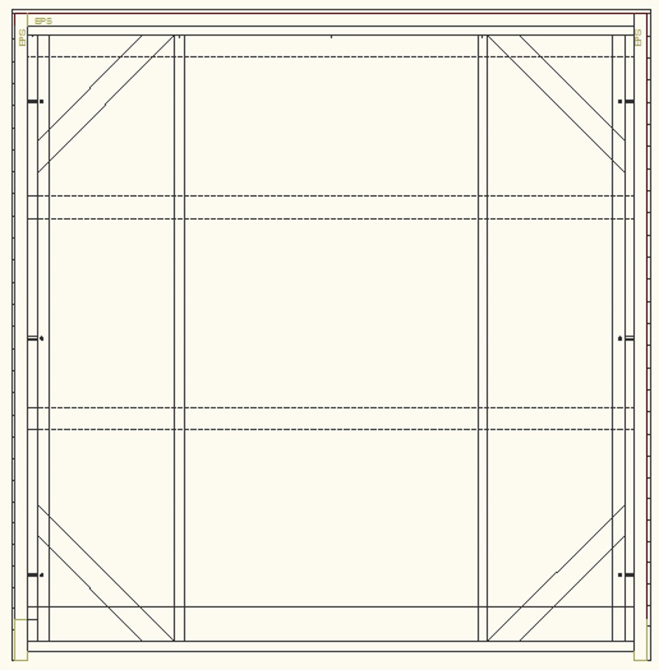 Simple Shed Drawing Door End