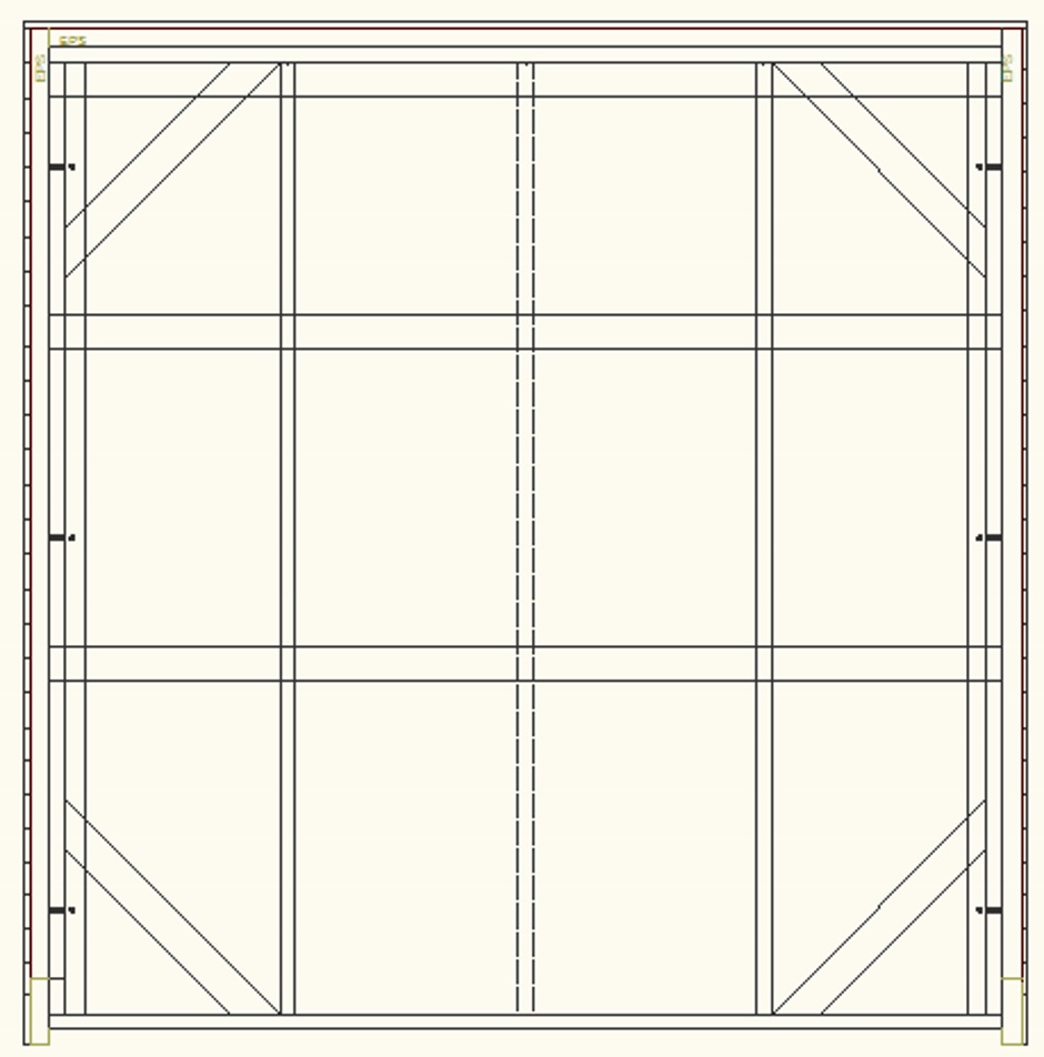 Simple Shed Drawing End