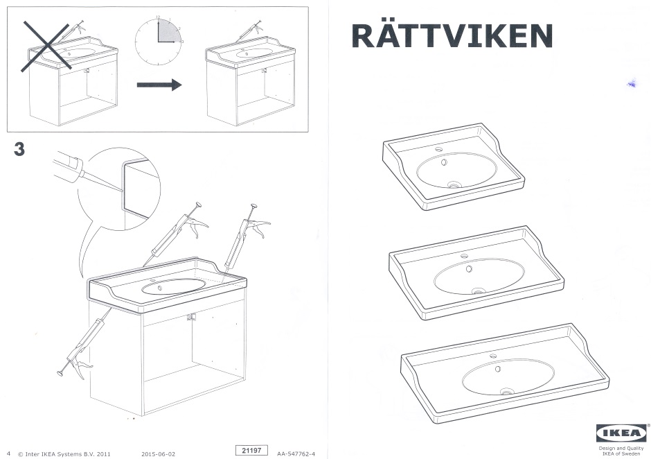 Sink Ikea 40in