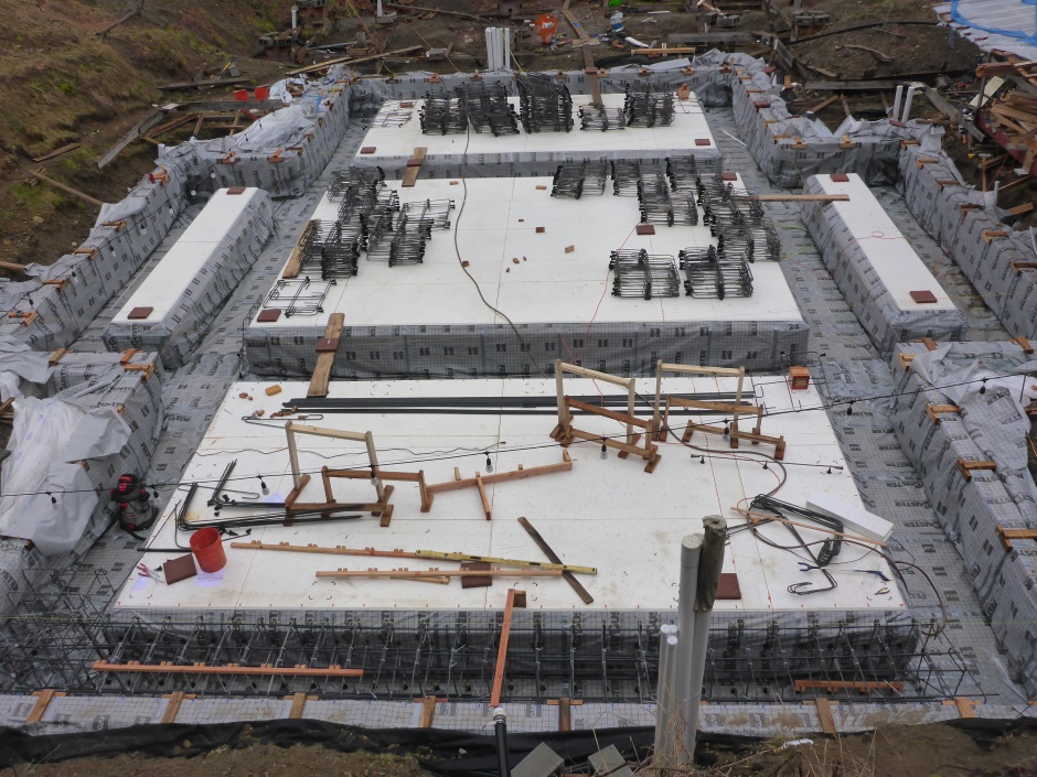 Site East Stirrup Assemblies In Trench