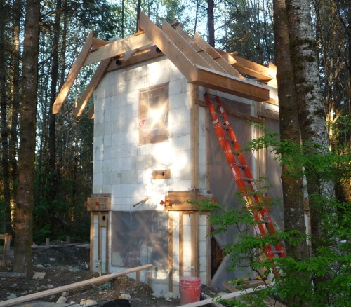 Site with first roof edge