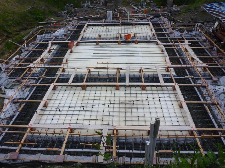 Site Last Slab First Layer Rebar