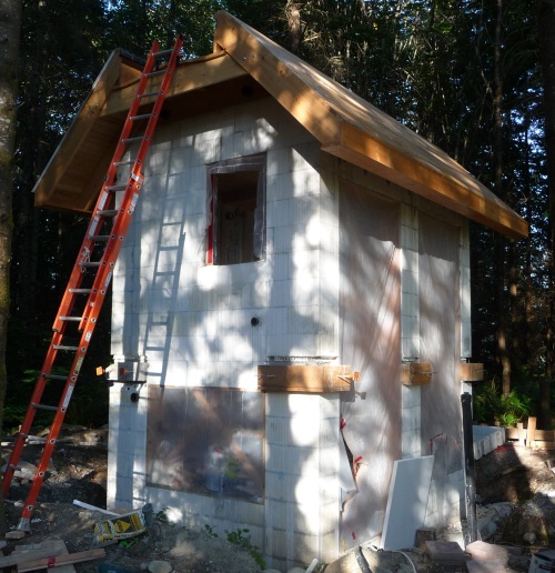 Site - South roof planked