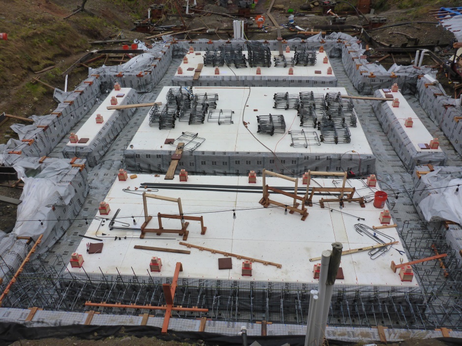 Site Wood Blocks On Slab Area