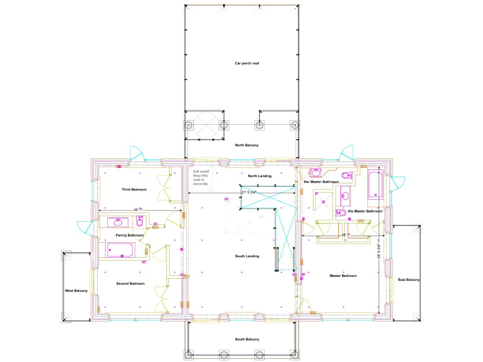 Bedroom Level Plan