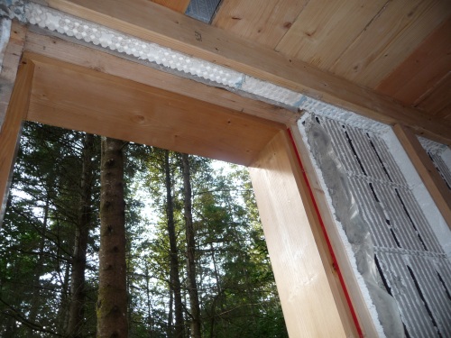 Sliding bucking fitted in final position