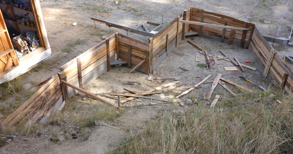 Soil Wooden Retainer Inside