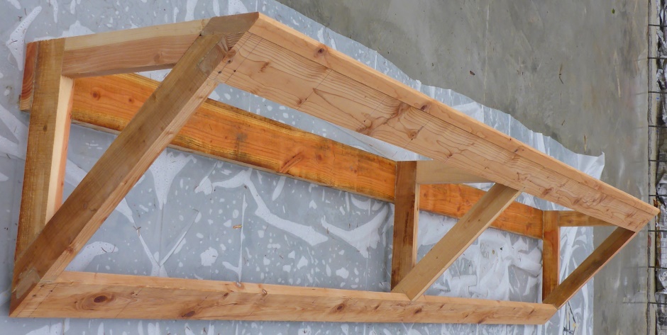 Solar wood frame