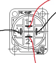 Speakon NL4MPR Wiring