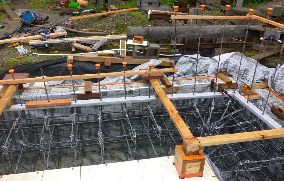 Sticks At Top Of Vertical Rebar