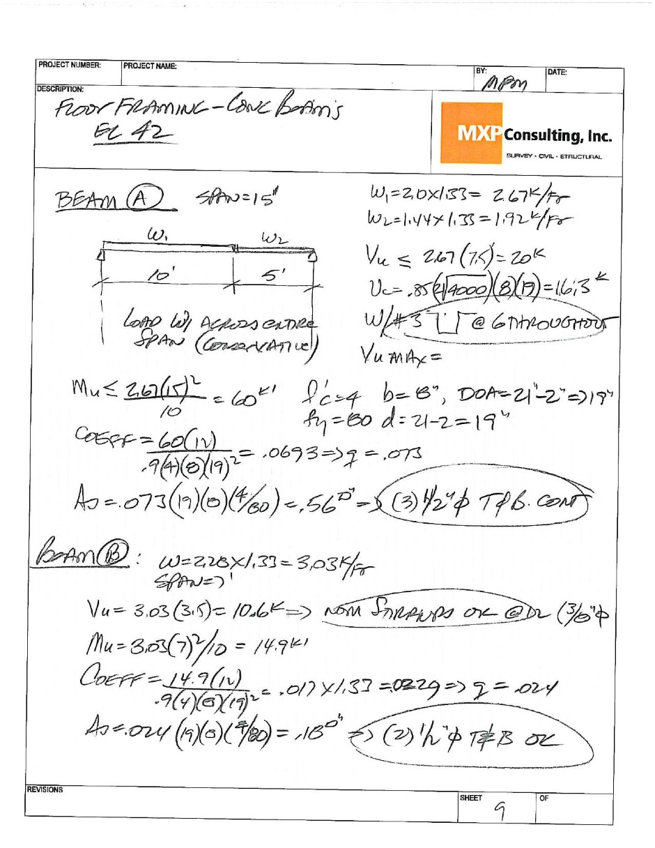 Structural calculations