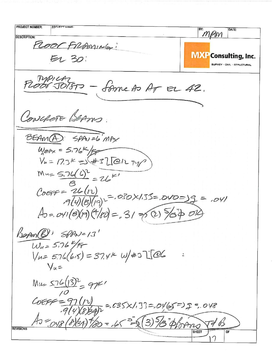 Structural calculations