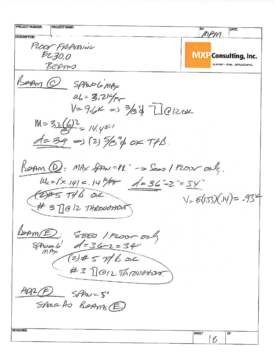 Structural calculations