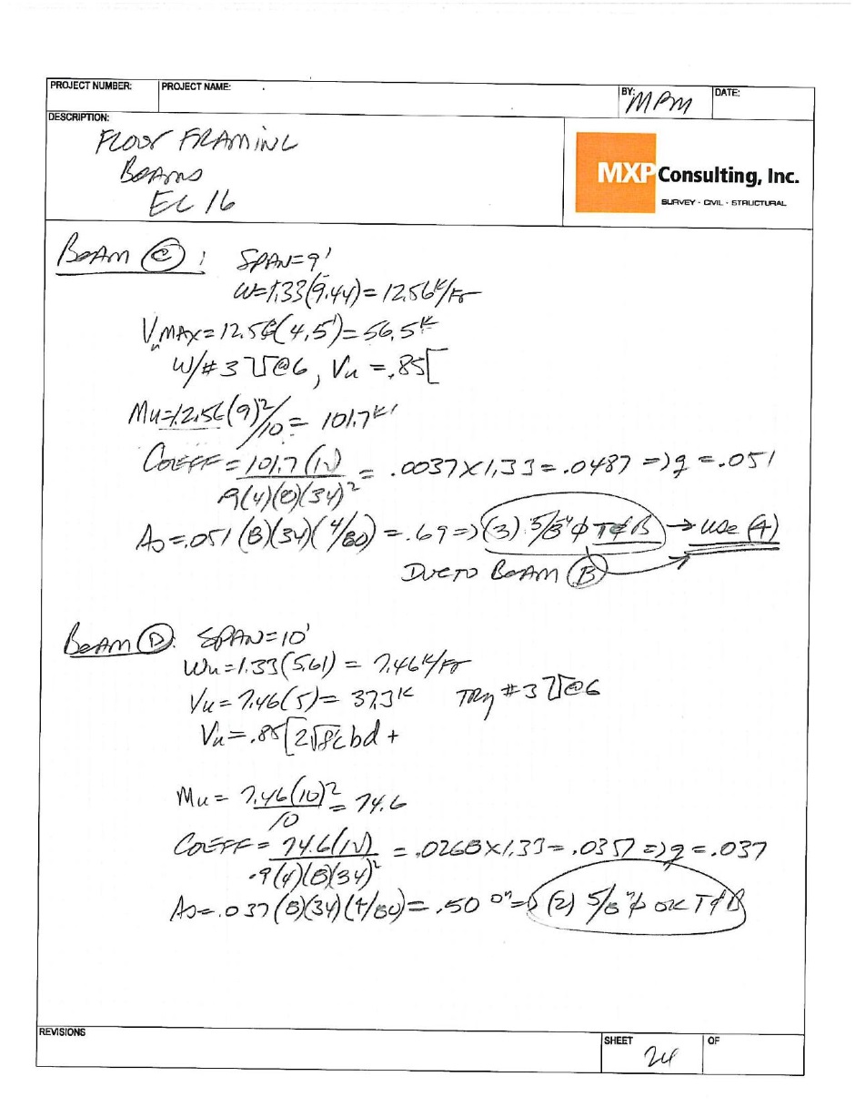 Structural calculations