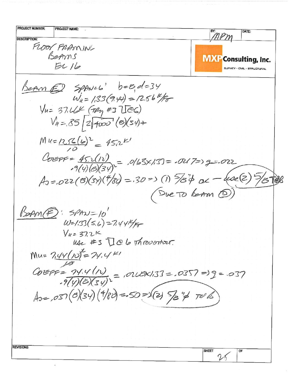 Structural calculations