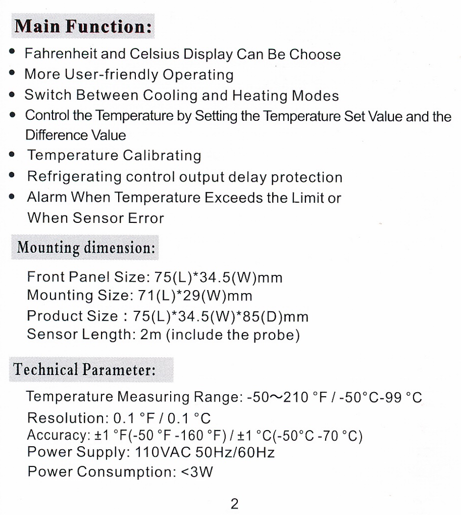 Temperature Switch