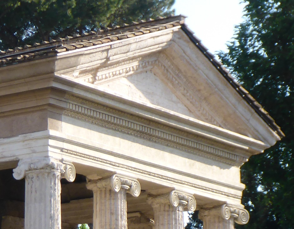 Temple Of Portunus Portico Roof Detail