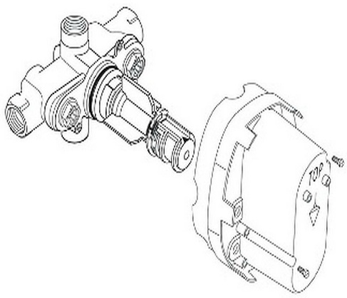 Thermostatic American Standard rough-in