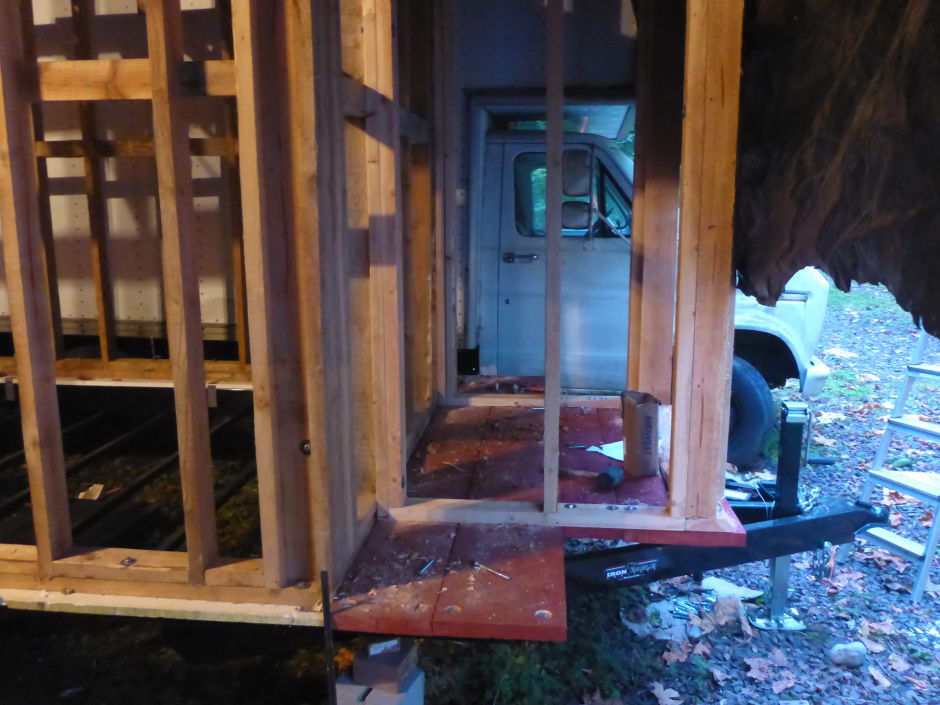 Tiny House Front Shed Floor