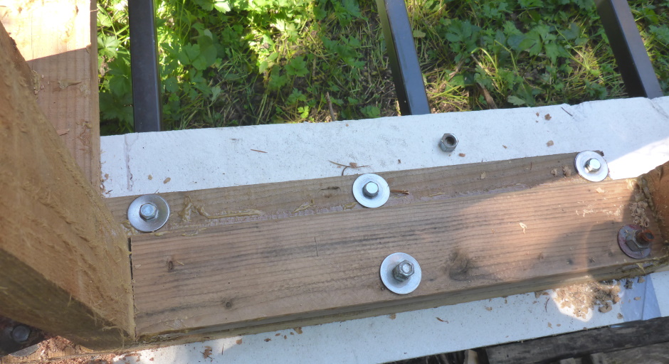 Tiny House Bolted Sill To Trailer