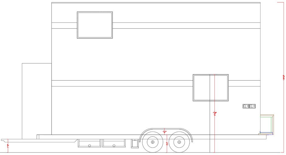 Tiny House Elevation North