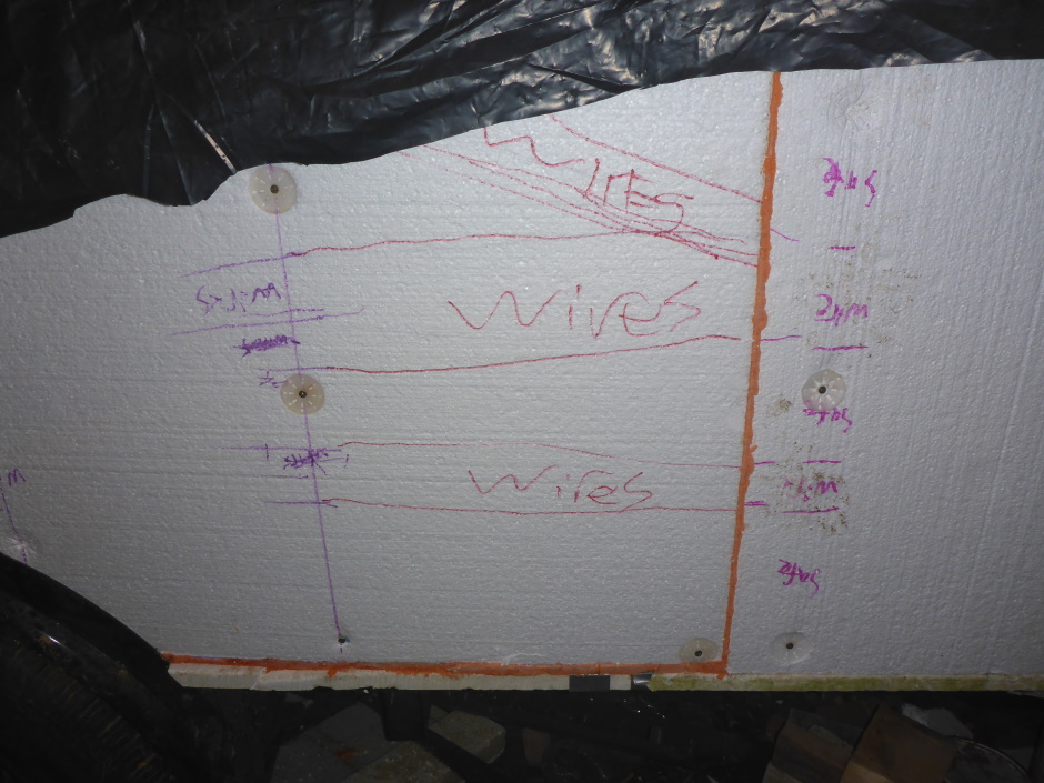 Tiny House Final Insulation Wires Marked