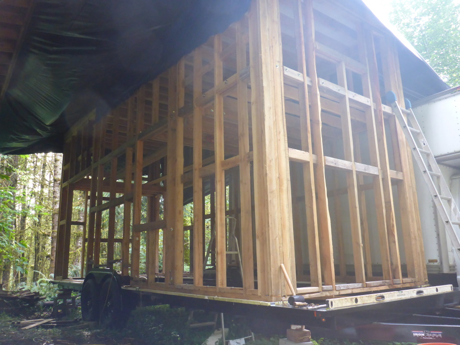 Tiny House Framing Outside 2