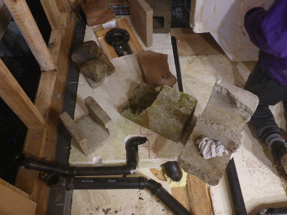 Tiny House Plumbing Floor Eps Gluing