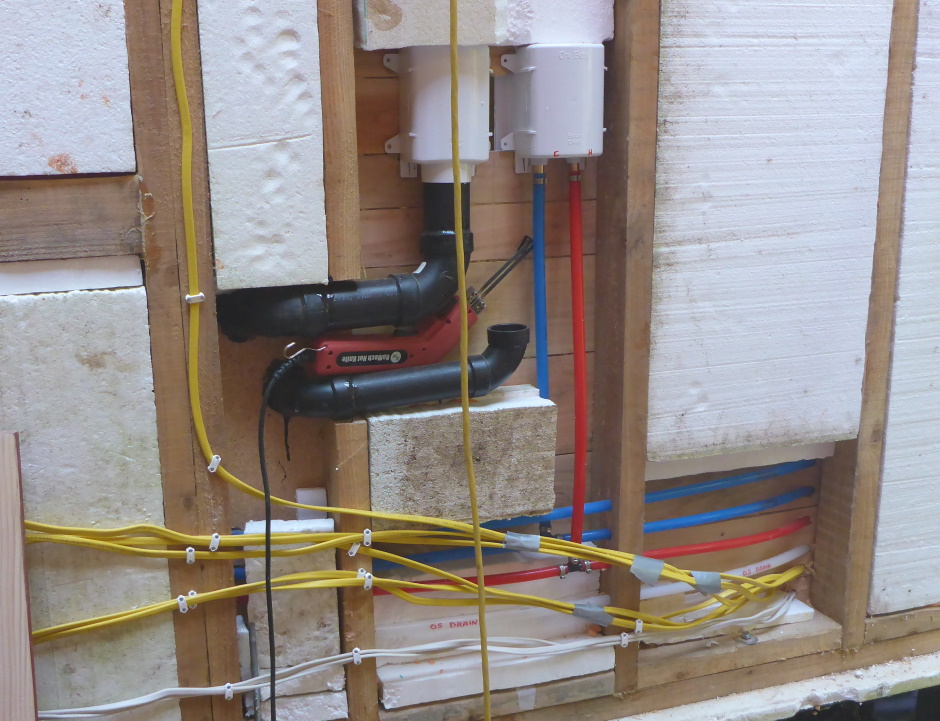 Tiny House Plumbing Washing Machine And Wires