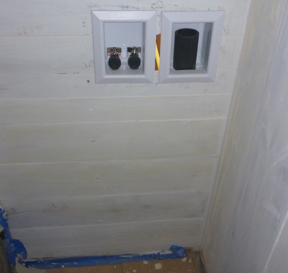 Tiny House Plumbing Washing Machine Inside