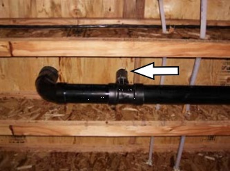 Toilet vent pipe wye