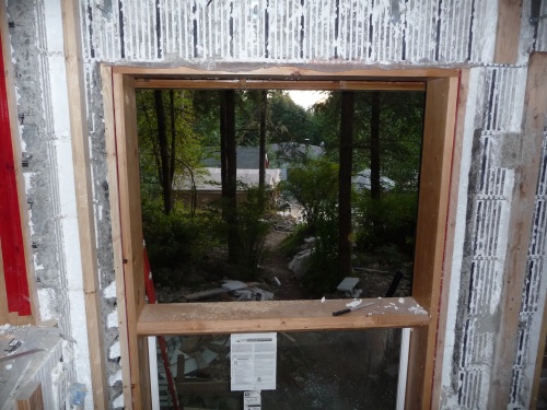 Top of big window inside