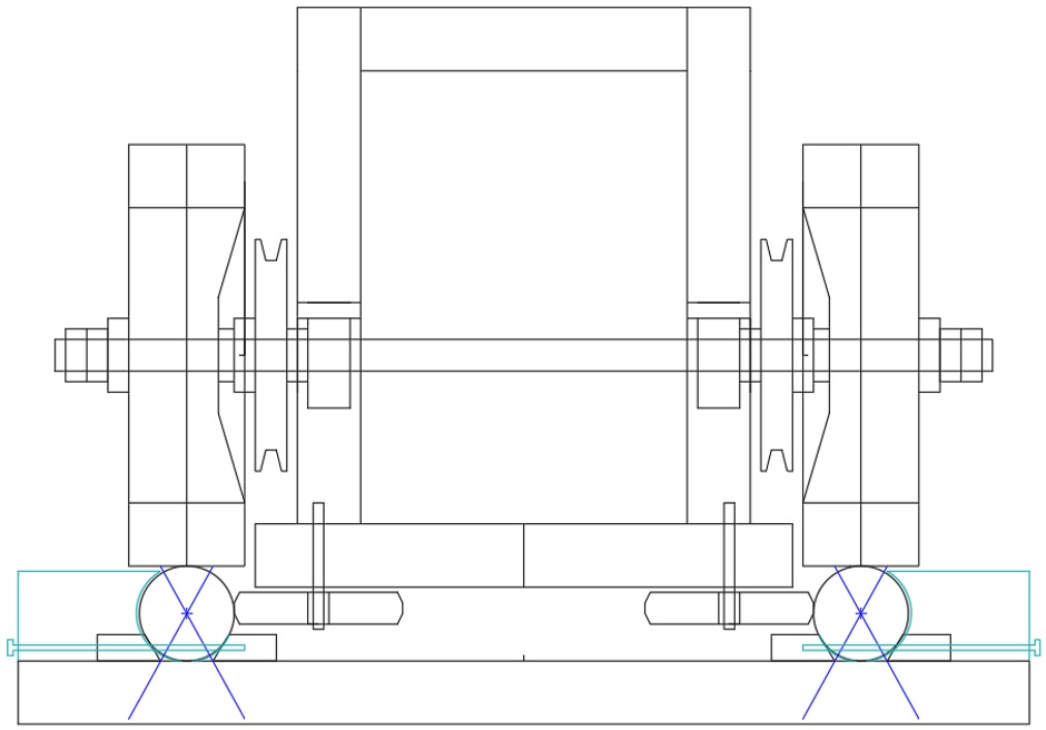 Train Engine End Cross Section