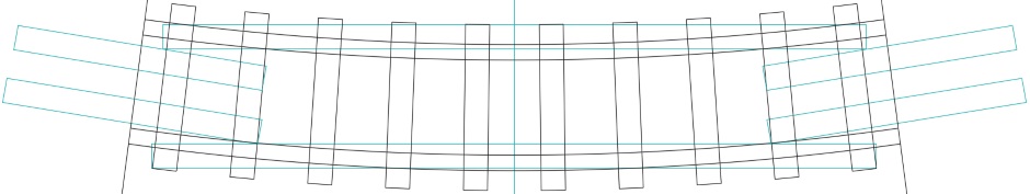 Train Track Curve Drawing