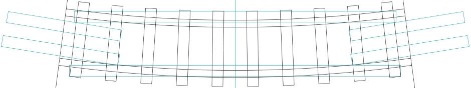 Train Track Curve Drawing