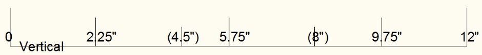 Vertical Rebar Positions 12in