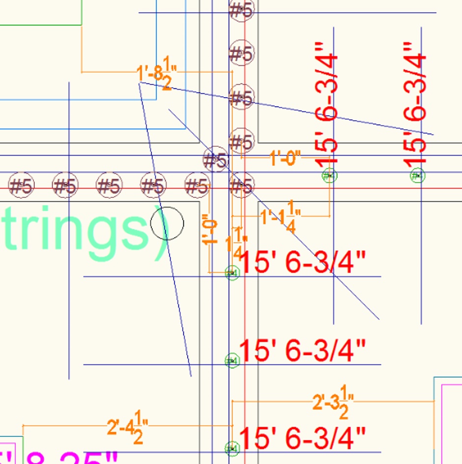 Vertical Rebar Positions Internal Walls
