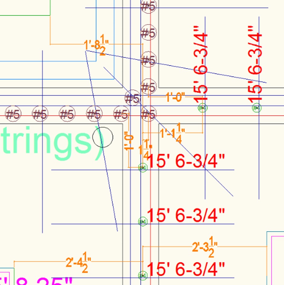 Vertical Rebar Positions Internal Walls