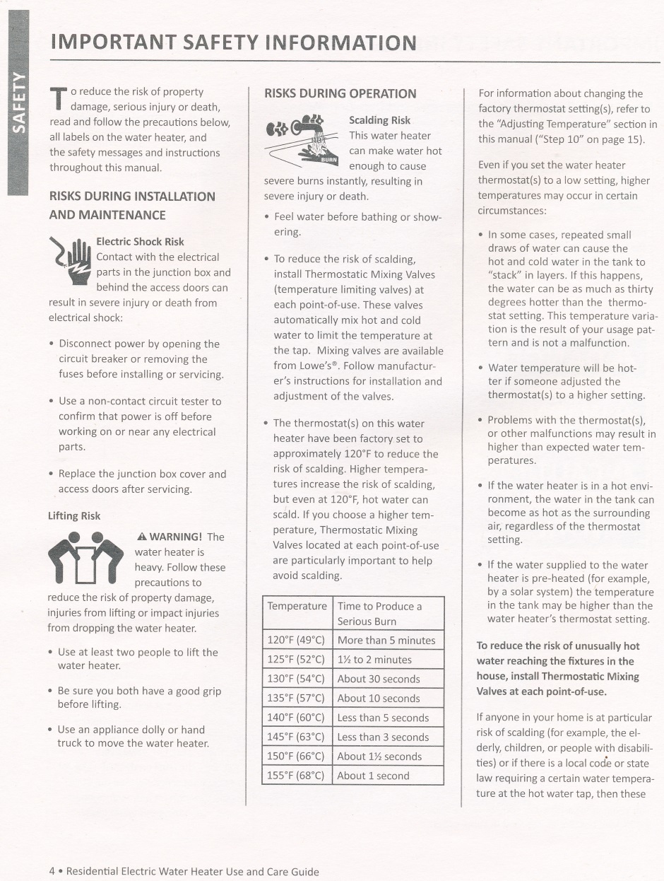 Water Heater AOSmith Manual 04