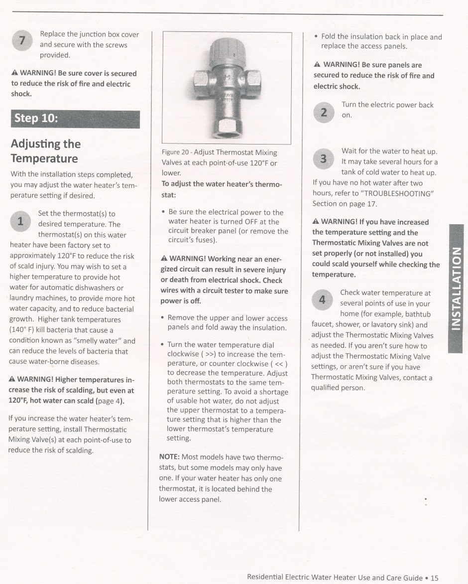 Water Heater AOSmith Manual 15