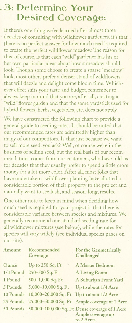 Wild Flower Planting Instructions