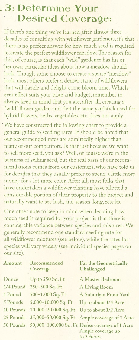 Wild Flower Planting Instructions