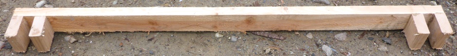Wood jigs for bottom Form-a-drain